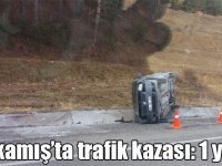Sarıkamış’ta trafik kazası: 1 yaralı