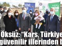Vali Öksüz: “Kars, Türkiye’nin en güvenilir illerinden biri”