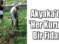Akyaka'da 'Her Kurum Bir Fidan'
