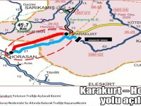 Karakurt – Horasan yolu açıldı