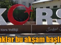 Kars’ta yasaklar bu akşam başlıyor!