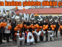 Kars’ta kadına şiddete dikkat çekildi