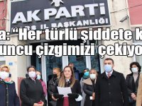Sara: “Her türlü şiddete karşı turuncu çizgimizi çekiyoruz”