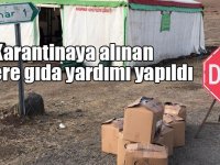 Sarıkamış’ta karantinaya alınan köylere gıda yardımı yapıldı