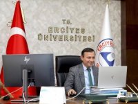 ERÜ Rektörü Çalış uluslararası öğrenciler ile bir araya geldi