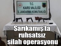 Sarıkamış’ta ruhsatsız silah operasyonu