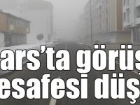 Kars’ta görüş mesafesi 20 metreye kadar düştü