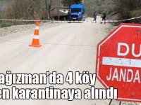 Kağızman’da 4 köy birden karantinaya alındı