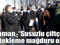 Toraman, “Susuzlu çiftçiler destekleme mağduru oldu”