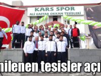 Karsspor’un yenilenen tesisleri açıldı