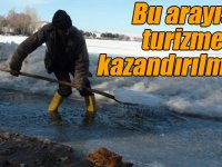 Donmuş Çıldır Gölü’nde su arayışı turizme kazandırılmalı…