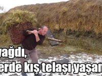 Kar yağdı, köylerde kış telaşı yaşanıyor