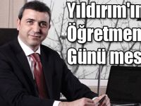 Yıldırım'ın Öğretmenler Günü mesajı