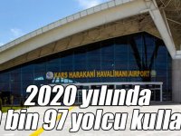 Kars Harakani Havalimanını 2020 yılında 370 bin 97 yolcu kullandı