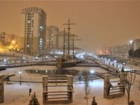 Karaman gece başlayan karla beyaza büründü