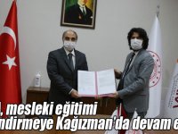 SERKA, mesleki eğitimi güçlendirmeye Kağızman’da devam ediyor