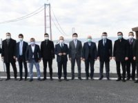 AK Parti Grup Başkanvekili Turan, 1915 Çanakkale Köprüsü’nün inşaat şantiyesini gezdi