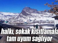 Kars halkı, sokak kısıtlamalarına tam uyum sağlıyor