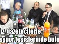 Yıldız, gazetecilerle Karsspor tesislerinde buluştu