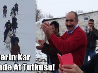 Gençlerin Kar Üzerinde At Tutkusu!