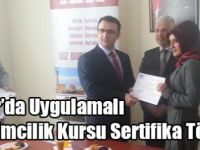 Digor’da Uygulamalı Girişimcilik Kursu Sertifika Töreni