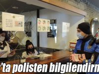 Kars’ta polisten Kovid-19 ve KADES bilgilendirmesi