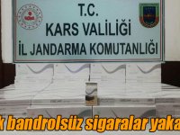 Jandarma kaçak bandrolsüz sigaraları yakaladı