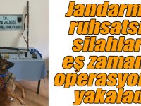 Jandarma ruhsatsız silahları eş zamanlı operasyonla yakaladı