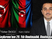 Kars Valisi Türker Öksüz : "Hocalı Soykırımı'nın 29. Yılı Unutmadık, Unutmayacağız..."