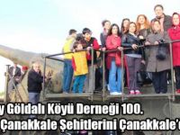 Arpaçay Göldalı Köyü Derneği 100. Yılında Çanakkale Şehitlerini Çanakkale’de andı
