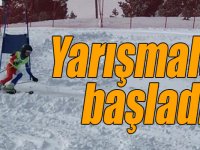 Alp Disiplini kayak yarışmaları Sarıkamış Cıbıltepe Kayak Merkezi’nde başladı