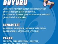 Merkezefendi’de pazar yerleri eski günlerinde kurulacak