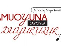 Arpaçay Kaymakamlığından Duyuru!