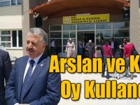 Arslan ve Kılıç Oy Kullandı!