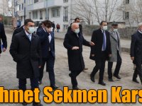 Erzurum Büyükşehir Belediye Başkanı Mehmet Sekmen Kars'ta