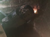 Kanala uçan cipin sürücüsü hayatını kaybetti