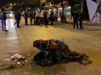 Ticari taksiyle çarpışan motosikletli yaralandı