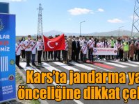 Kars’ta jandarma yaya önceliğine dikkat çekiyor