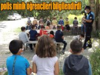 Susuz’da polis minik öğrencileri bilgilendirdi