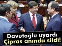 Davutoğlu uyardı Çipras anında sildi