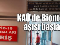 KAÜ’de Biontech aşısı başladı