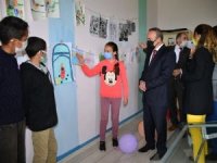 Köy okulunda görsel sanatlar atölyesi açılışı yapıldı