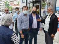Başkan Yüksel çarşı esnafının sorunlarını dinledi