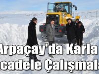 Arpaçay'da Karla Mücadele Çalışmaları