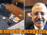 Arslan’dan engelli çocuğa bayram hediyesi!