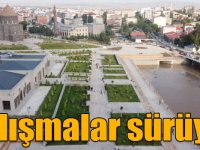 Bedesten ve Konağın çevre düzenlemesi çalışmaları sürüyor