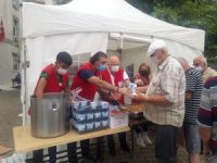 Amasya Kızılay gönüllüleri Artvin’deki sel bölgesinde