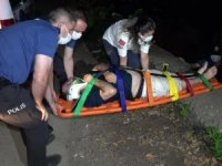 Arkadaşlarıyla alkol alırken 4 metre yükseklikten dereye düştü