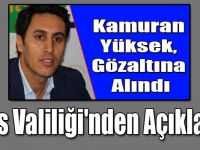 Kars Valiliği'nden Kamuran Yüksek Açıklaması