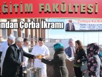 Başkan Murtaza Karaçanta, Üniversite Öğrencilerine Çorba İkram Etti